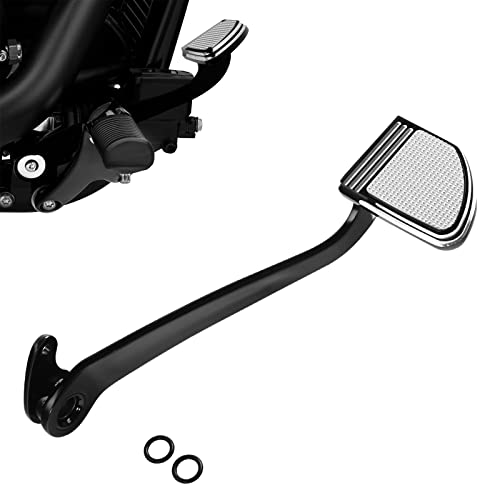 WOWTK Brake Lever + Brake Pedal Pad for Harley Softail Equipped w/Forward Controls Fat Bob 114 FXFBS/FXFB,FXDR 114 FXDRS,Low Rider ST FXLRST,Softail Standard,Sport Glide,Street Bob,Black