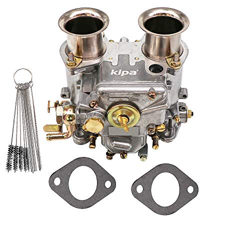 KIPA Carburetor Replace for 40 DCOE 40mm Twin Choke Carb Part Number 19550.174 Fit 1975-1992 VW water cooled 8V Engines