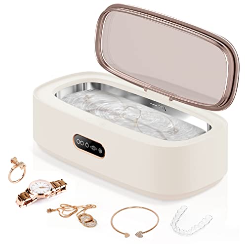 Ultrasonic Jewelry Cleaner, Eyeglass Cleaner, Ultra Sonic Cleaner, Professional Ultrasonic Cleaner Machine for Cleaning All Jewelry, Eye Glasses, Watches, Ring, Silver, Retainer, Dental