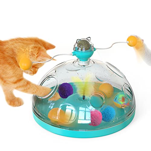 TACKDG Cat Toy Indoor for Cats Interactive Best Kitten Puzzle Toys Seller Kitty Treasure Chest Puzzles Smart stimulating Mental Stimulation Brain AB