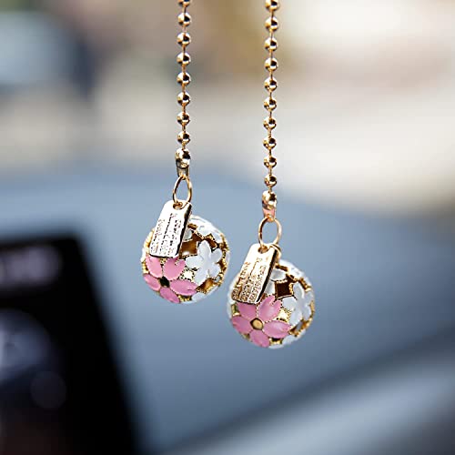 YGMONER Car Hanging Pendant Sakura Bell Auto Interior Rear view Mirror Car Charm Ornament (SakuraBell)