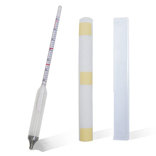 Maple Syrup Hydrometer, Baume and Brix Scale, Maple Syrup Density Kit Syrup Hydrometer for Measure Sugar and Moisture Content (Density) of Boiled Sap