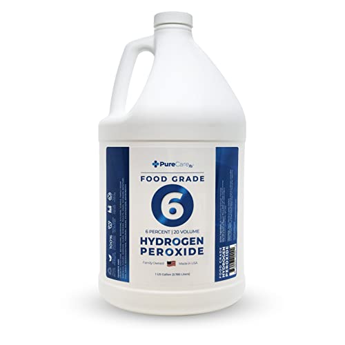 PureCareRx | Hydrogen Peroxide 6 Percent | 20 Volume Developer | Hydrogen Peroxide Gallon | 6% Hydrogen Peroxide | 20 Volume Hydrogen Peroxide | 1 Gallon