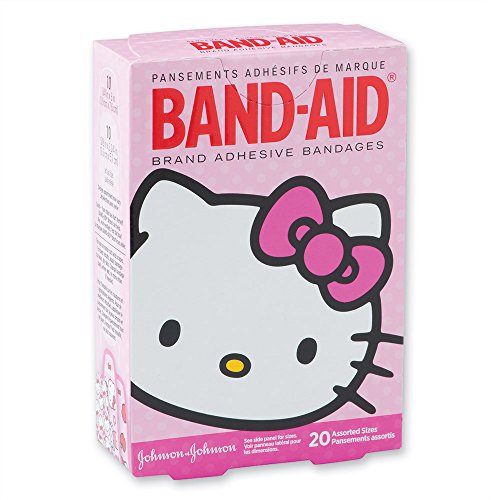 BAND-AID Brand Adhesive Bandages, featuring Hello Kitty, 20 Count