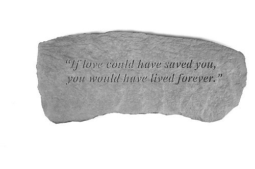 Kay Berry- Inc. 37320 If Love Could Have Saved You - Angel Memorial Bench - 29 Inches x 12 Inches x 14.5 Inches