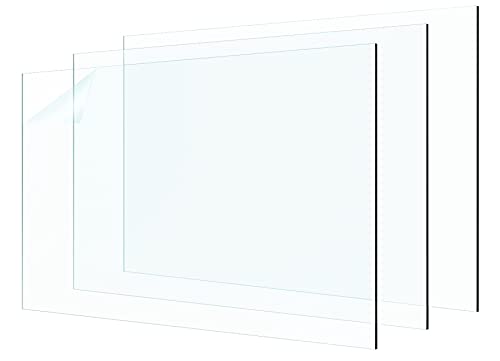 Large Plexiglass Sheet 24x36 Acrylic Sheet 0.04 Inch 1mm Thick PET Plastic Panel Perfect for Pet Barriers, Railing Guards, Screen Door, Deck Protect, Table Mat and More (3 Pack)