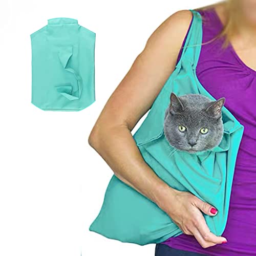 Eilin Cat Bag Pet Carrier Pet Cat Grooming Sack Pet Cat Travel Handbag Adjustable Multifunctional Breathable Restraint Bag for Grooming Nail Trimming Car Travel