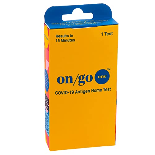 On/Go One Rapid COVID-19 Self-Test Kit with Test-to-Treat App, 12 Pack, 12 Tests Total, 15-Minute Results, FDA EUA Authorized, Easy to Use at Home, Fast and Accurate