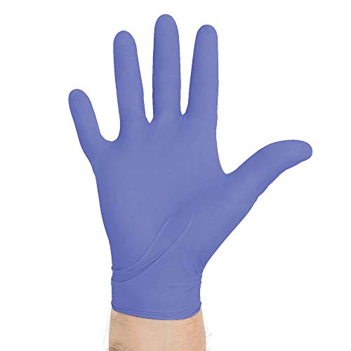 HALYARD SKYBREEZE Nitrile Exam Gloves, Powder-Free, 3.5 mil, 9.5", 3.5 mil, Blue, Large, 47376 (Case of 2000)