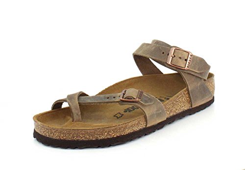 Birkenstock Women's Yara Tobacco Oil Lea 39 R