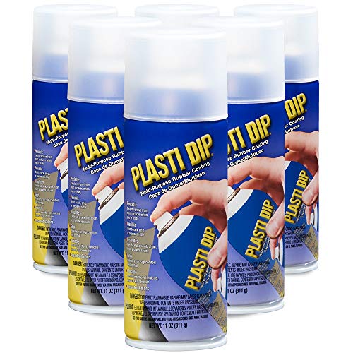 Plasti Dip Performix 11209-6PK Clear Multi-Purpose Rubber Coating Aerosol - 11 oz, (Pack of 6)