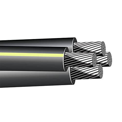 NASSAU ELECTRICAL SUPPLY 200' 4/0-4/0-4/0-2/0 Wake Forest Quadruplex Aluminum Conductor Underground Direct Burial 600V URD Cable
