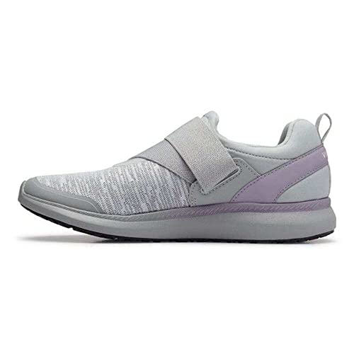 Vionic Women's Simmons Marlene Service Professional Shoes- Ladies Slip Resistant Shoe with Concealed Orthotic Arch Support Grey 6 Medium US