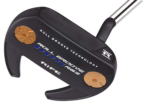Rife Golf Roll Groove Technology Series Right Handed RG3 Winged Mallet Putter Precision Milled Face Edge & Cavity Ensures an Ideal Weight Distribution and Balance (Right, 34)