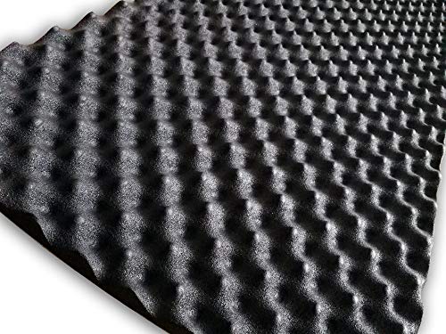 SOOMJ 20mmThick self-adhesive Sound Proof Padding Soundproofing Foam Acoustic Eggcrate Design Car Heatproof Foam Deadener