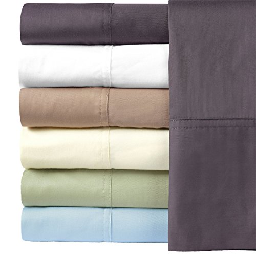 Royal Hotel Bedding Silky Soft Viscose_from_Bamboo Cotton Sheet Set, 100% Viscose_Bamboo-Cotton Bed Sheets, Queen Size, White