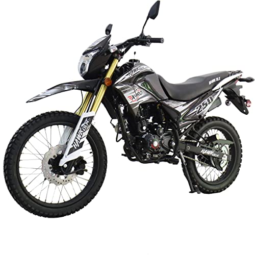 X-PRO Hawk DLX 250 EFI Fuel Injection 250cc Endure Dirt Bike Motorcycle Bike Hawk Deluxe Dirt Bike Street Bike Motorcycle (Black)