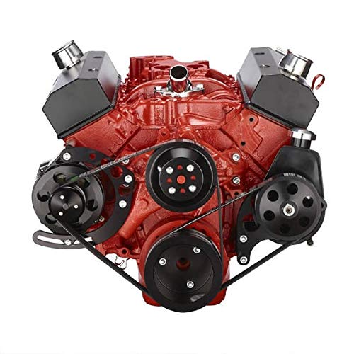 Small Block Chevy Serpentine System for 283 302 305 350 400 Engines- Power Steering and Alternator