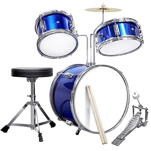 SLADE Drum Set, Kids Drum Set, Drum Kit, Drum Sets, Drumset, Kid Drum Set, Drum Set for Kids, Kids Drum Sets, 3-Piece Kids Drum Set, Blue