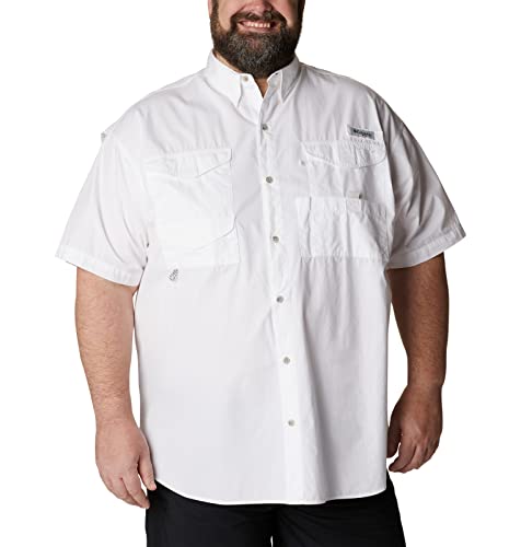 Columbia Men's Bonehead Short Sleeve Shirt,White,4X