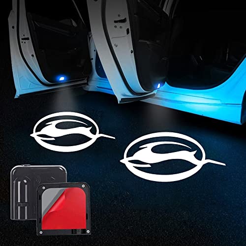 Liuzhi 2Pcs Car Door Projector Logo Light for Impala, Universal Wireless Courtesy LED Ghost Shadow Lights Welcome Lamp Suitable fit All Models (for Impala)