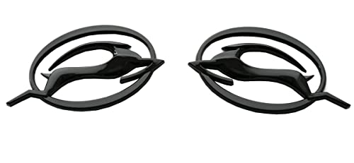 SSDD 2pcs (Pair) Flying Impala Emblem Car Badge Trunk Left and Right Side Decal 3D Sticker Replacement for SS LT LTZ ECO LS Chevrolet Impala 10253595 (Black) (CH-Flying Impala-2)