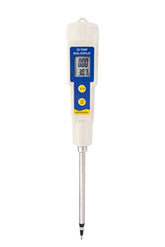 AMTAST Digital Direct Soil EC Meter Electrical Conductivity Temperature Tester Intelligent Soil Nutrient Fertility Detector