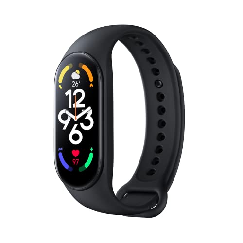 Xiaomi Mi Band 7 Activity Fitness Tracker, High-Res 1.62" AMOLED Display, 14-Day Battery Life, 24H Heart Rate & SPO Monitoring, Sleep Tracking, 110+ Sports Modes, 5 ATM Water Resistant Smart Watch