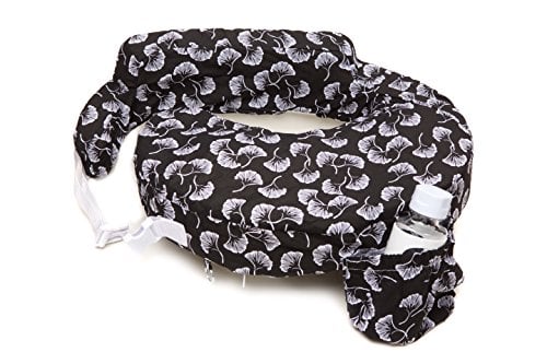 My Brest Friend Original Nursing Pillow Slipcover Sleeve | Great for Breastfeeding Moms | Pillow Not Included, Black Flowing Fans