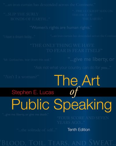 The Art of Public Speaking with Media Ops Setup ISBN Lucas