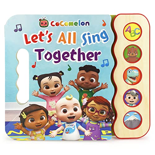 Cocomelon Let's All Sing Together 5-Button Song Book: Sing and Read Toy Book with JJ and Friends