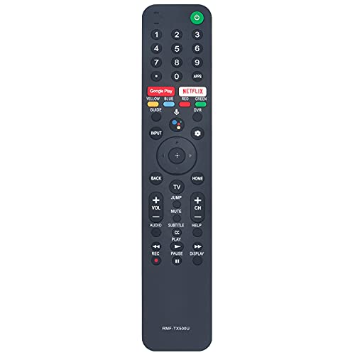 RMF-TX500U Voice Replacement Remote Applicable for Sony TV KD-75X75CH XBR-55A8H XBR-55X950G XBR-65A8H KD-65X750H XBR-49X950H XBR-75X900H XBR-75X850G XBR-65X90CH KD-65X75CH XBR-65X950G XBR-75X950G