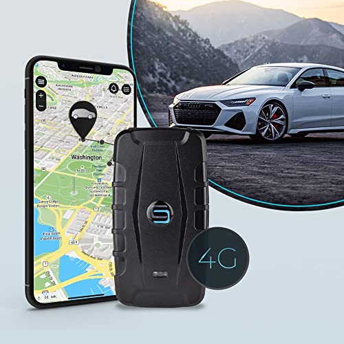 SALIND GPS Magnetic, up to 180 Days Battery - Car GPS Tracker for Vehicles, Motorcycles & Trucks, Car Tracker Device with Strong Built-in Magnet, Robust & Splash Proof - Real Time Car Tracking Device