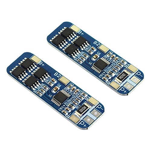 DGZZI 2PCS 3S 12V 18650 10A BMS Charger Module Li-ion Lithium Battery Protection Board Circuit Board 10.8V 11.1V 12.6V