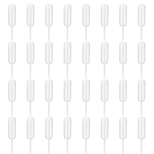 Dessert Pipettes 4ml by KoberrLi, 80PCS Plastic Squeeze Transfer Pipettes Dropper Liquid Injector for Cupcake Strawberries