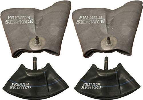 Premium Service Lawn Mower Tire Inner Tube Bundle 2 -Front 15x6.00-6 & 2 Rear 20x8.00-8 / 20x10-8