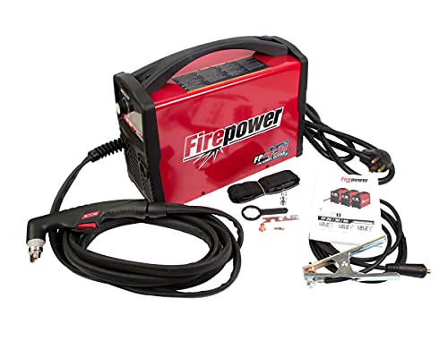 FIREPOWER 1445-1945 45i Portable Plasma Cutter for Steel, Stainless Steel, Brass, Aluminum, 2.8" Color LCD Panel, Torch Trigger 2T/4T Function, Grate/Plate Cutting, 1" Max Cut, 45 Amps, 208/230 VAC