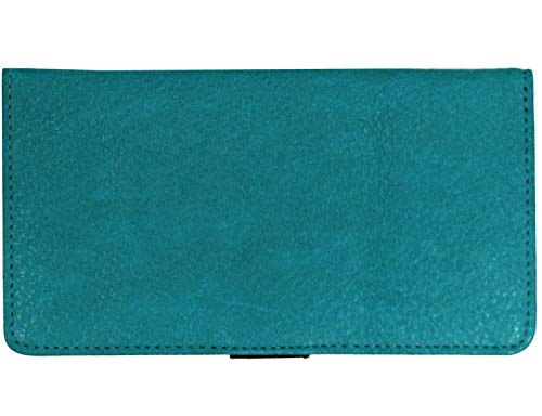 Leatherlike Checkbook Cover for Duplicate Side Tear Checks with Pen Loop for Men and Women