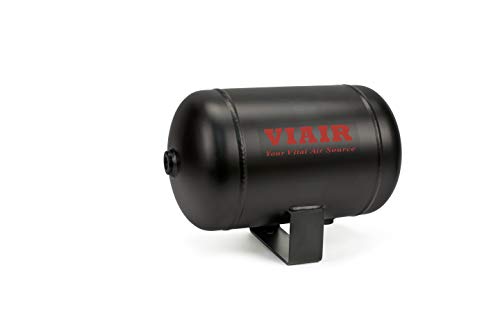 VIAIR 91014 1 Gallon 4-Port Air Reservoir Tank with 1/4" NPT, Black