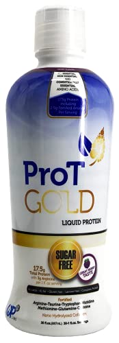 ProT GOLD Berry Sugar Free Liquid Protein Shot - 30oz Anti Aging. Proven to Boost Immunity. Formula Trusted by 4,000+ Medical Facilities for Complete Protein Nutrition and Proven 2X Faster Healing