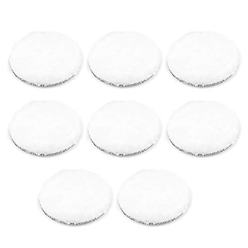 uxcell 6" Wool Polishing Pad Hook and Loop Buffing Wheel for Orbital Polisher Buffer 8 Pcs