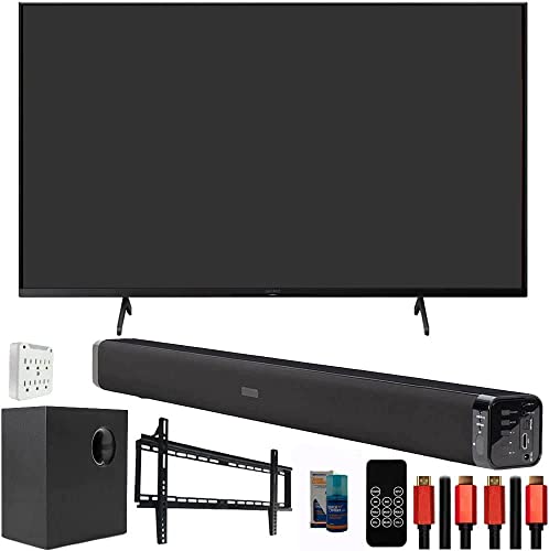 Sony KD43X85K 43" X85K 4K HDR LED TV with Smart Google TV (2022 Model) Bundle with Deco Gear Home Theater Soundbar with Subwoofer, Wall Mount Accessory Kit, 6FT 4K HDMI 2.0 Cables and More