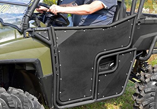 SuperATV Aluminum Doors for Full Size Polaris Ranger XP 800 (See Fitment) - Light and Stylish Aluminum Construction - Heavy Duty Frame - Ideal Height for a Comfortable Ride - Automotive Style Latch