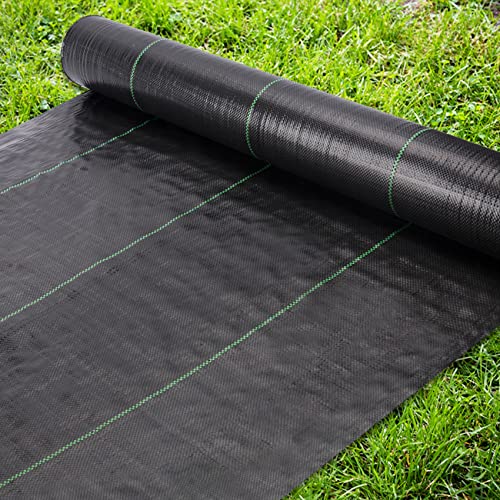 GRASSCLUB 3ft x 250ft Weed Barrier Landscape Fabric Heavy Duty Premium Weed Control Fabric Durable & Eco-Friendly Weed Block Gardening Mat