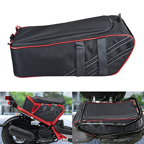 Goldfire Ruckus Accessories,1680D Water & Tear-Resistant Motorcycle Ruckus Bag Under Seat Storage Bag Storage Bin Container Compatible with All Ruckus Scooter Model Years (Red Piping)