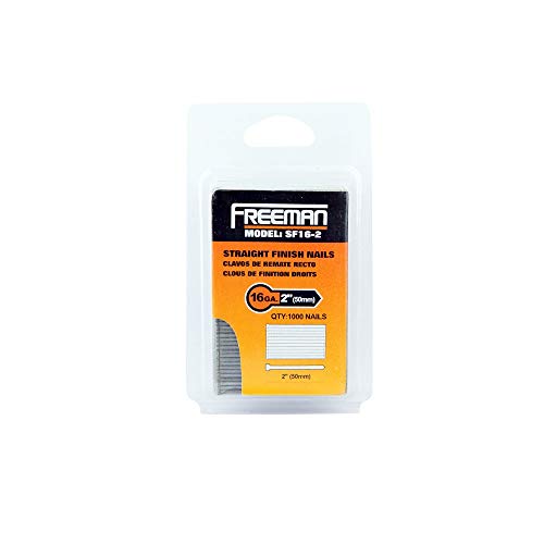 Freeman SF16-2 2-Inch by 16 Gauge Straight Finish Nail, 1000 Per Box