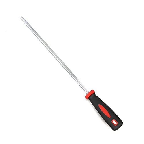 YKLP 8inch Diamond Coated Round File Plastic Handle Hand Tools for Grinding on Glass, Stone, Marble, Rock, Bone 120 Grit2