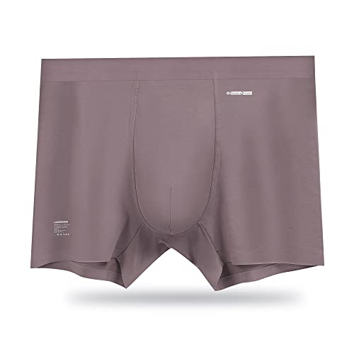 ABananaCover Premium Men's Naked Feeling Air Micro Modal Boxer Briefs - Superior To Cotton Underwear - 3X Softer Than Cotton - 3" Snug-Fit Athleisure Mens Underwear Trunks - Nickel Violet, X-Large