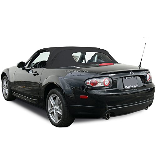 Sierra Auto Tops Convertible Top Replacement for Mazda Miata MX5 2006-2015, Stayfast Canvas, Black