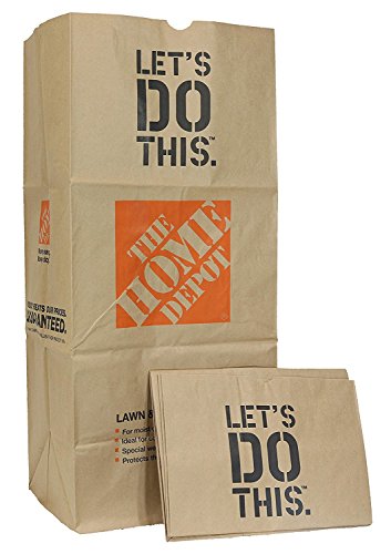 The Home Depot 49022 Heavy Duty Brown Paper Lawn and Refuse Bags for Home and Garden, 30 gal (Pack of 5)